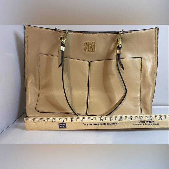 GOOD Steve Madden Tote Purse w/ Small Zipper Bag, Peach - Picture 3 of 11